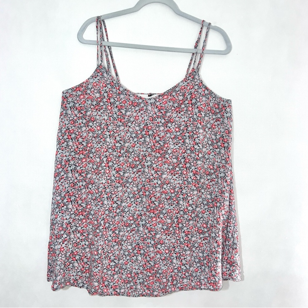 American Eagle Outfitters Spaghetti Strap Floral Soft Top Sz Large‎